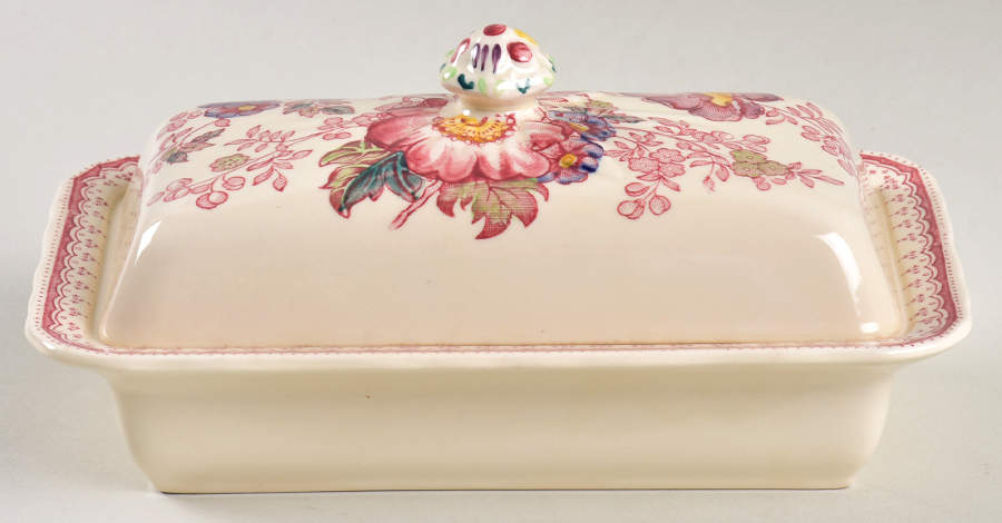 Paynsley Pink 1/4 Lb Covered Butter by Mason's-1