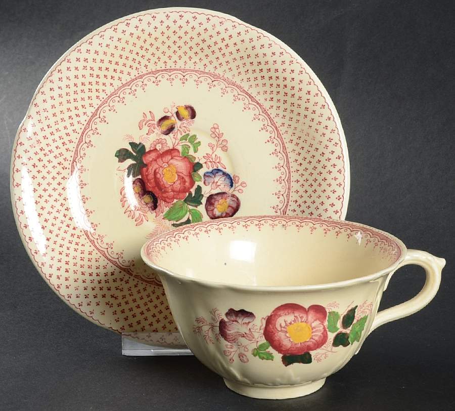 Paynsley Pink Breakfast Cup & Saucer Set by Mason's-1