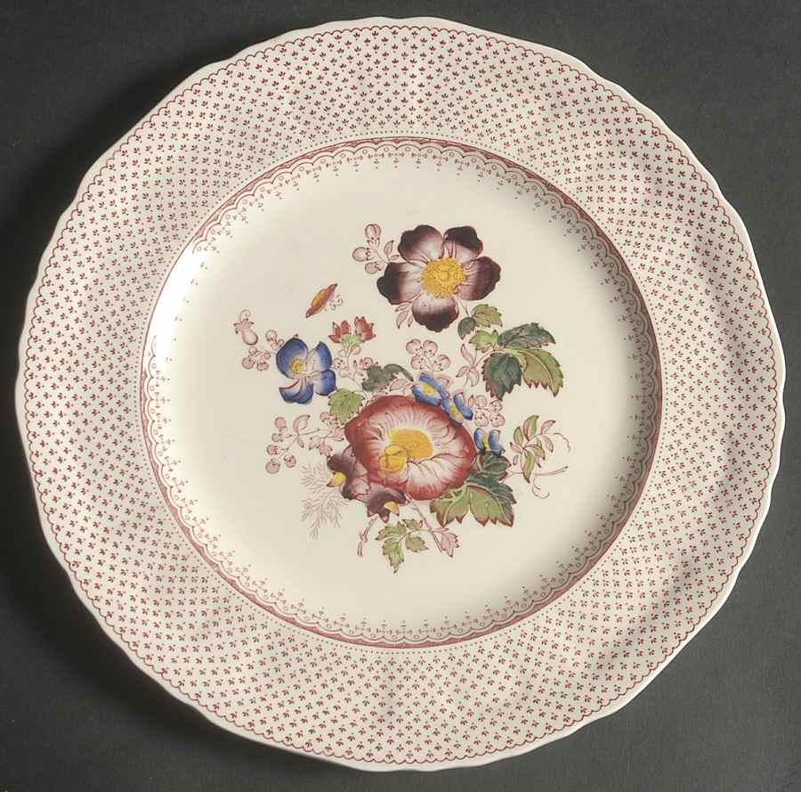 Paynsley Pink Dinner Plate by Mason's-1