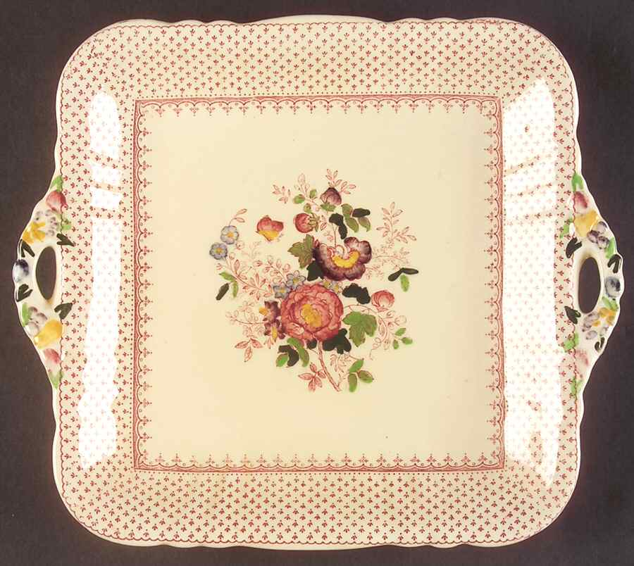 Paynsley Pink Square Handled Cake Plate by Mason's-1