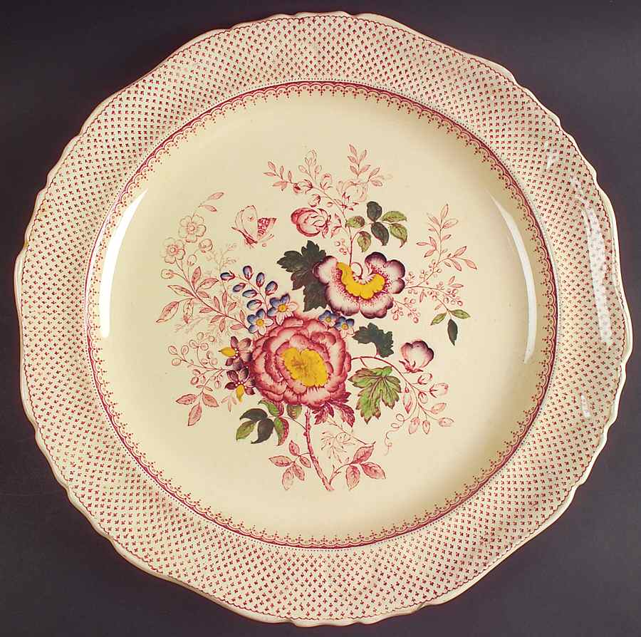 Paynsley Pink 14" Chop Plate (Round Platter) by Mason's-1