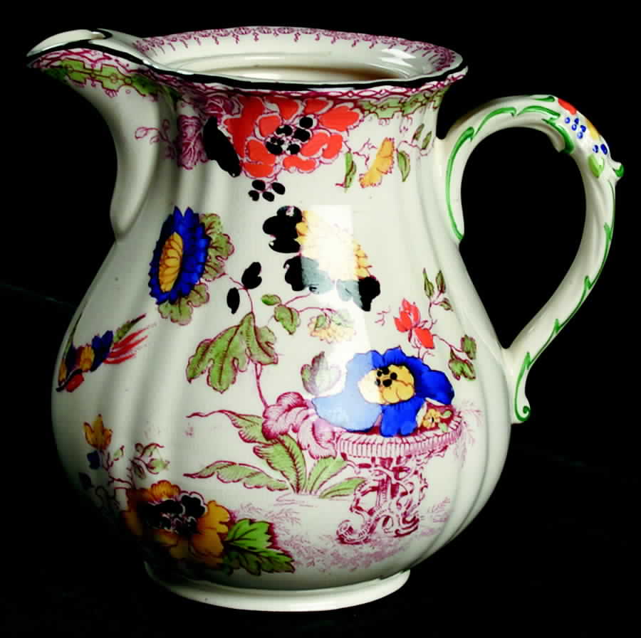 Persiana (Black Trim) Mini Coffee Pot No Lid by Mason's-1