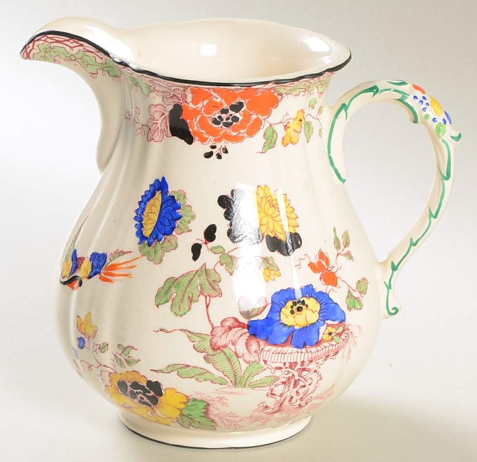 Persiana (Black Trim) 28 Oz Pitcher by Mason's-1