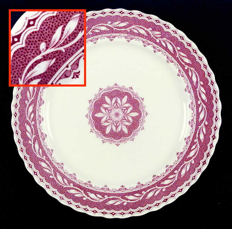 Plymouth Red Dinner Plate by Mason's-1