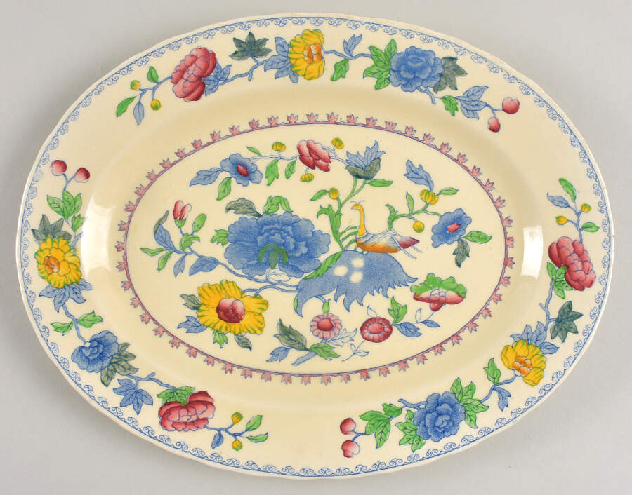 Regency Plantation Colonial 11" Oval Serving Platter by Mason's-1