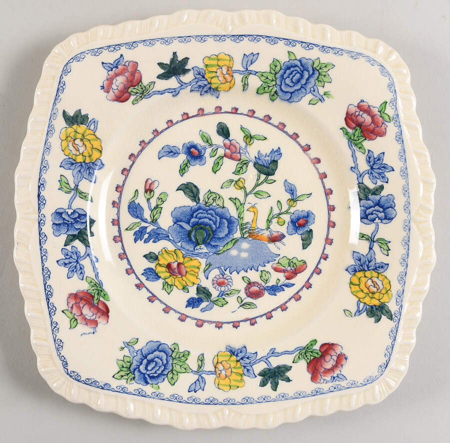 Regency Plantation Colonial 9" Square Cookie Plate by Mason's-1