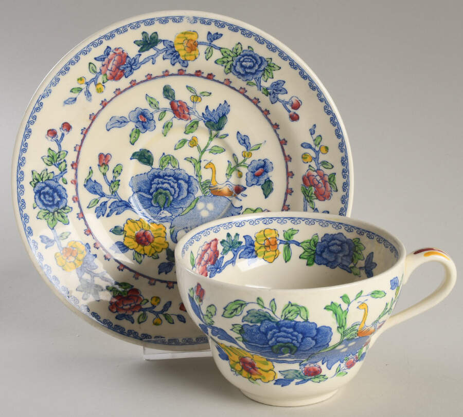 Regency Plantation Colonial Jumbo Cup & Saucer Set by Mason's-1