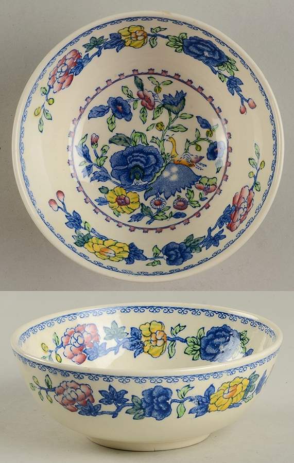 Regency Plantation Colonial Cranberry Bowl by Mason's-1