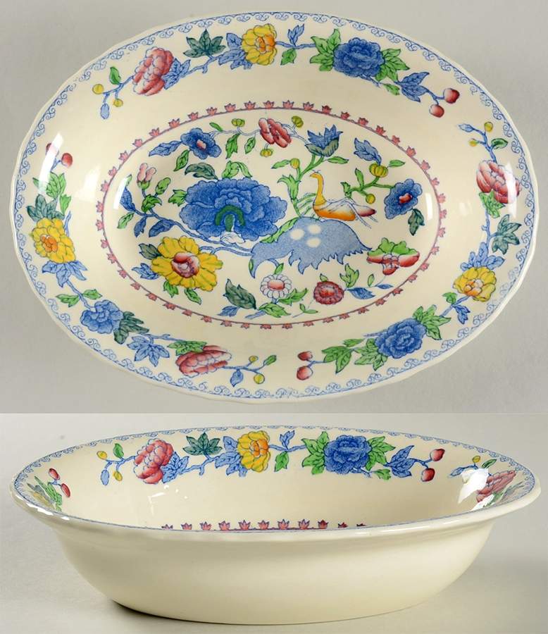 Regency Plantation Colonial 8" Oval Vegetable Bowl by Mason's-1