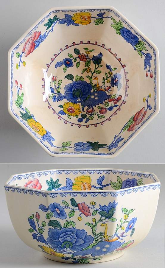 Regency Plantation Colonial 7" Octagonal Vegetable Bowl by Mason's-1