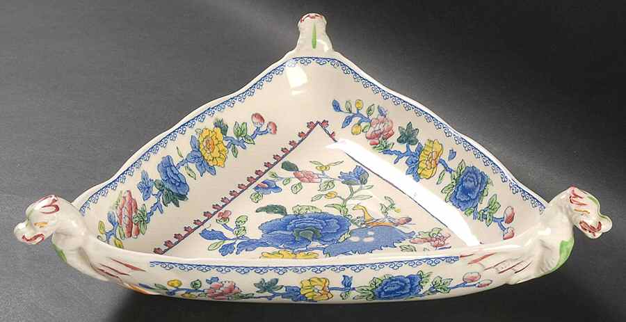 Regency Plantation Colonial Triangular Vegetable Bowl by Mason's-1