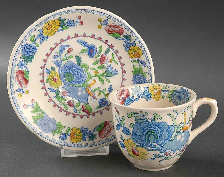 Regency Plantation Colonial Flat Cup & Saucer Set by Mason's-1
