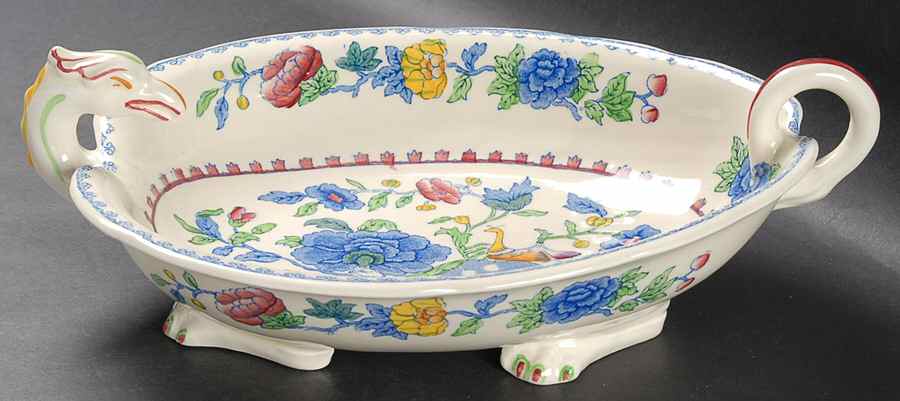 Regency Plantation Colonial Dragon Dish by Mason's-1