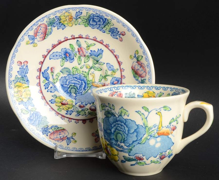 Regency Plantation Colonial Flat Cup & Saucer Set by Mason's-1