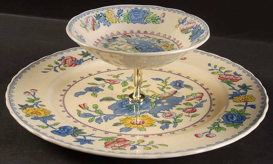 Regency Plantation Colonial 3 1/4"-3 7/8" Chip & Dip/Veg Set 2 Pce (DP/FR) HC by Mason's-1