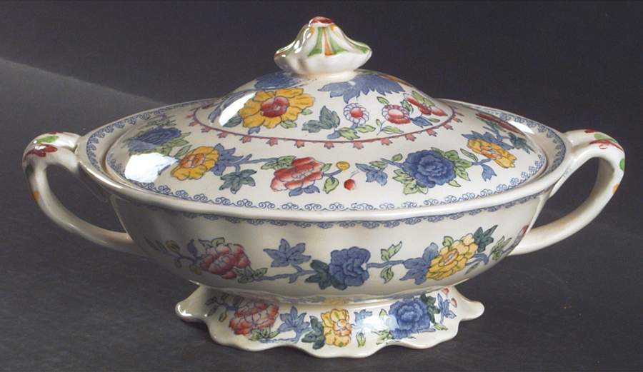 Regency Plantation Colonial Oval Covered Vegetable by Mason's-1
