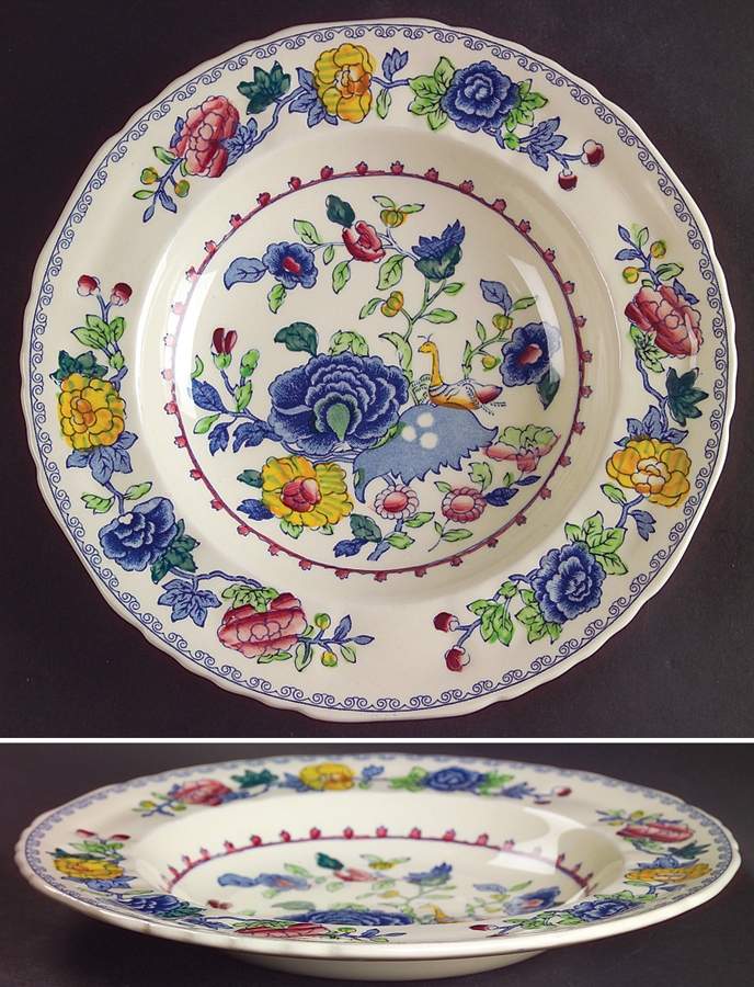 Regency Plantation Colonial Rim Soup Bowl by Mason's-1
