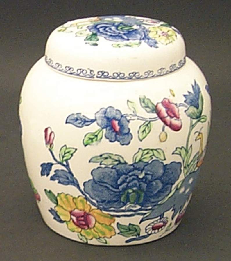 Regency Plantation Colonial Small Prunus Jar & Lid by Mason's-1