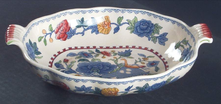 Regency Plantation Colonial 10" Oval Vegetable Bowl by Mason's-1
