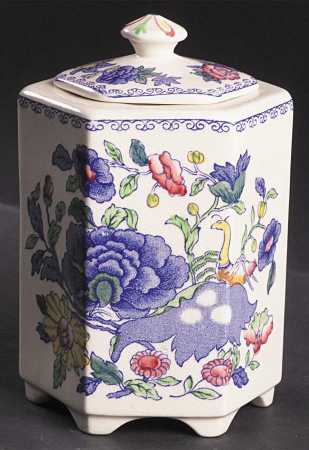 Regency Plantation Colonial Ming Jar & Lid by Mason's-1