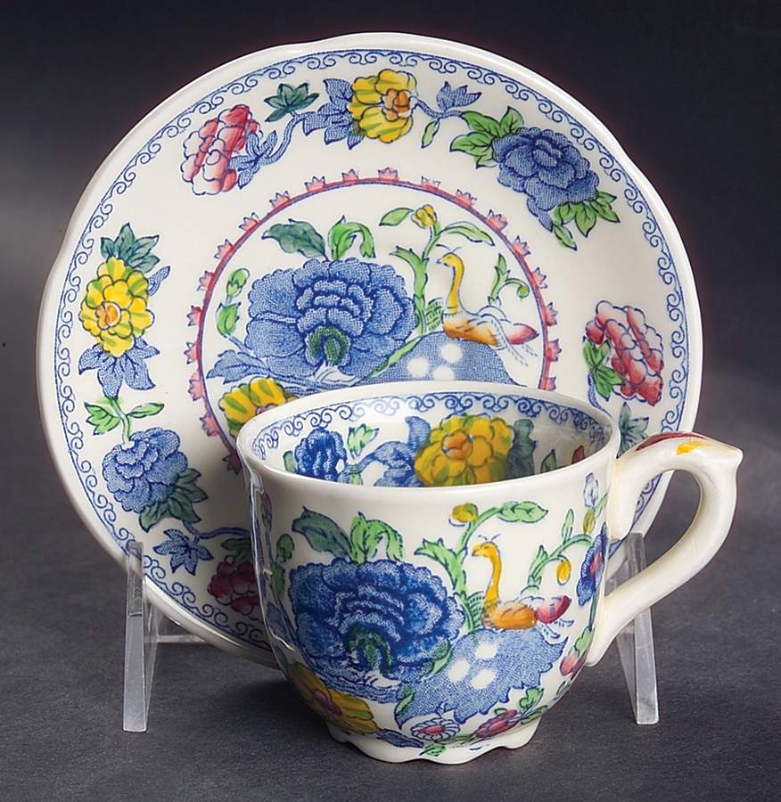 Regency Plantation Colonial Flat Demitasse Cup & Saucer Set by Mason's-1