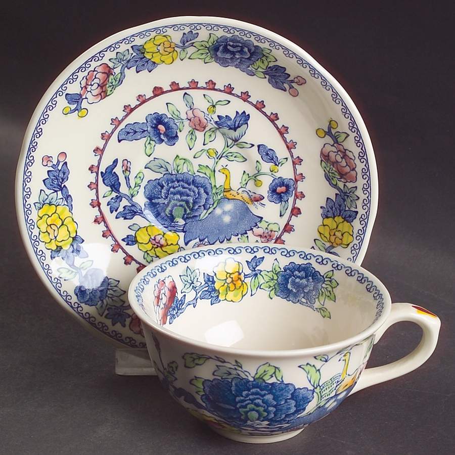 Regency Plantation Colonial Flat Cup & Saucer Set by Mason's-1