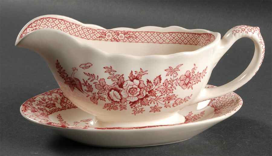 Stratford Gravy Boat & Underplate by Mason's-1