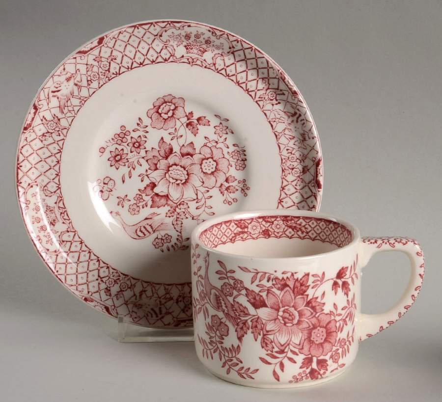 Stratford Flat Cup & Saucer Set by Mason's-1