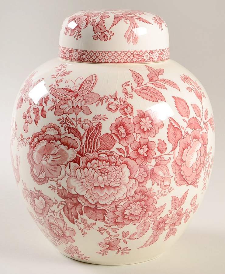 Stratford Large Prunus Jar & Lid by Mason's-1