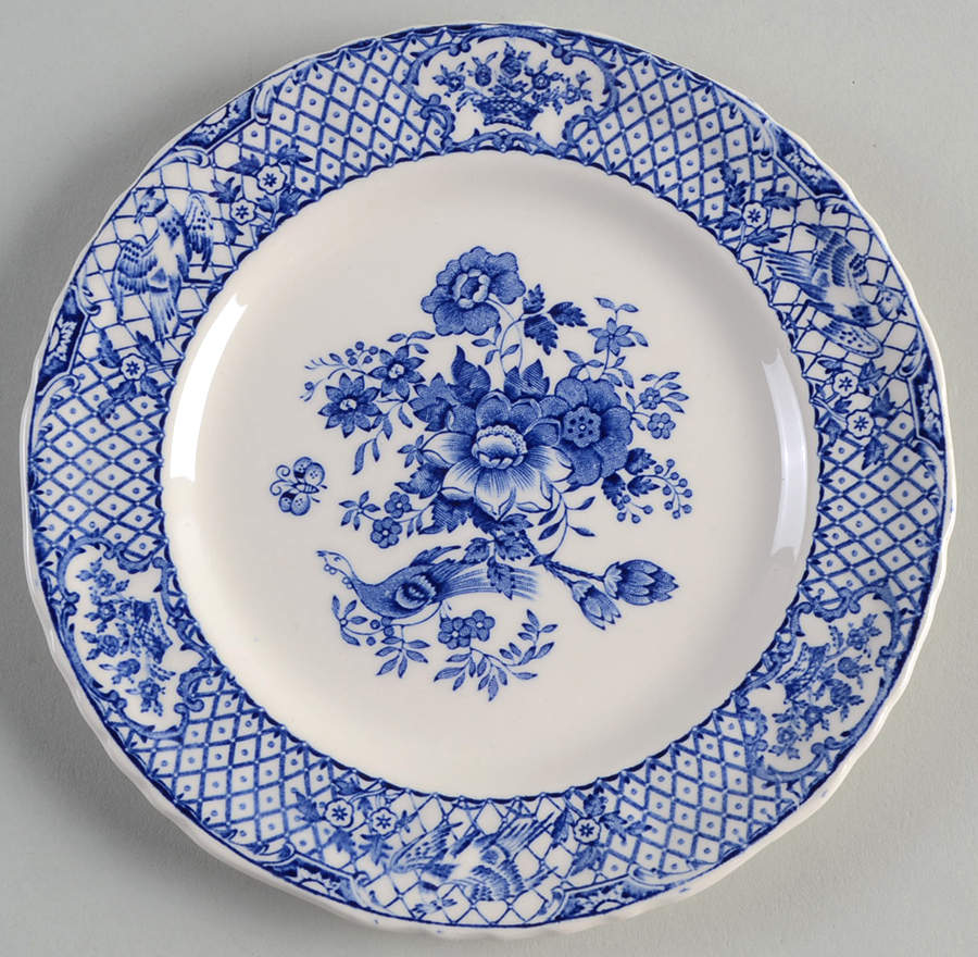 Stratford Royal Blue (No Trim) Dessert/Pie Plate by Mason's-1