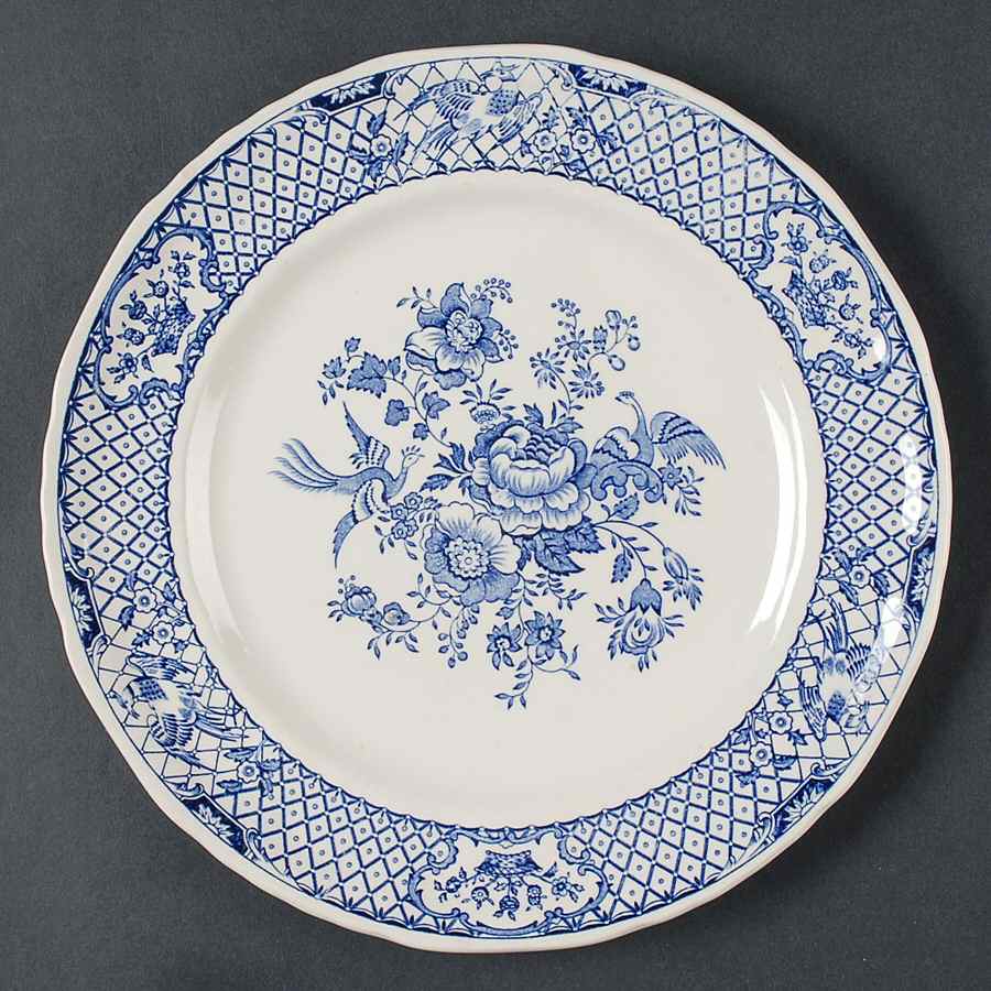 Stratford Royal Blue (No Trim) Dinner Plate by Mason's-1