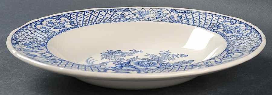 Stratford Royal Blue (No Trim) Large Rim Soup Bowl by Mason's-1