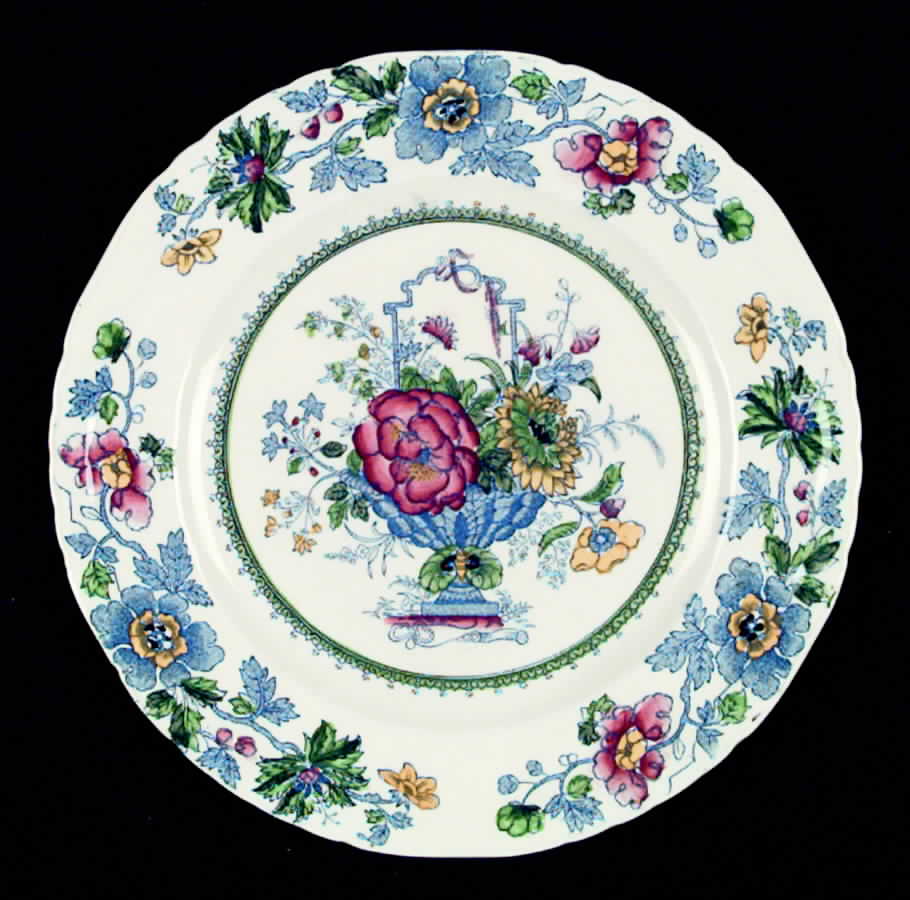 Strathmore Blue Multicolor Salad Plate by Mason's-1