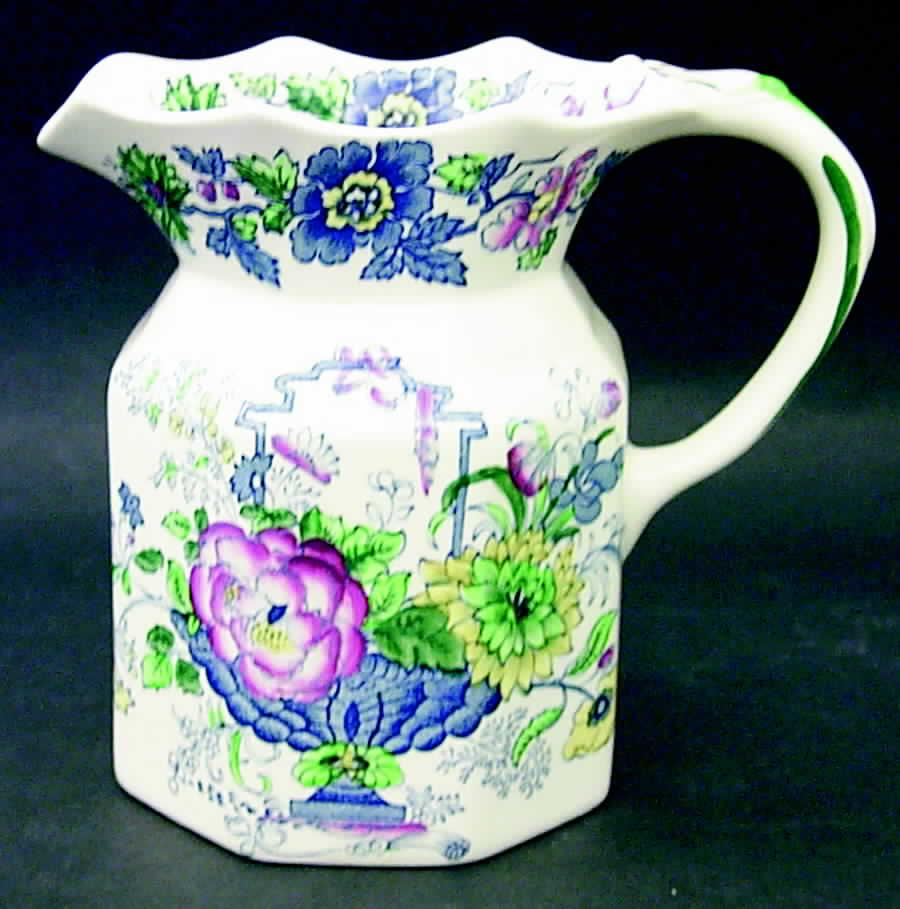 Strathmore Blue Multicolor 48 Oz Fenton Jug by Mason's-1