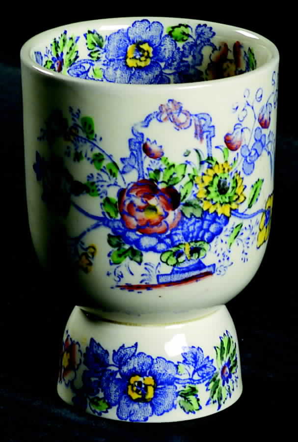 Strathmore Blue Multicolor Double Egg Cup by Mason's-1