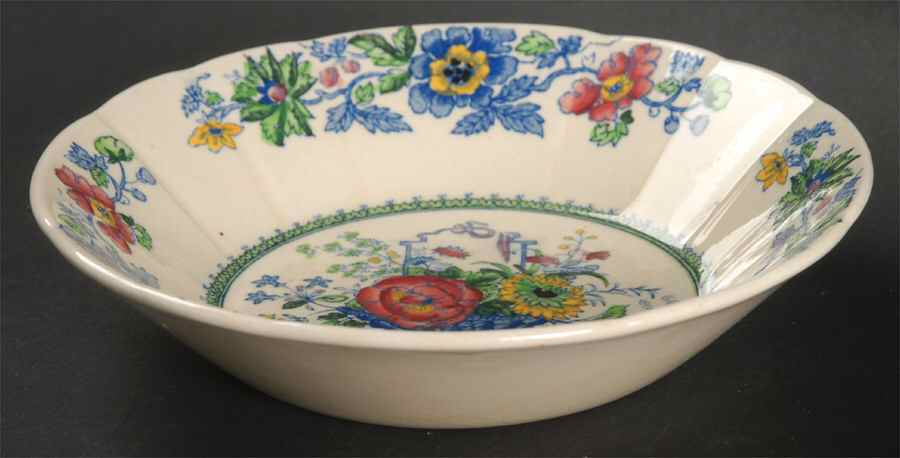 Strathmore Blue Multicolor Fruit/Dessert (Sauce) Bowl by Mason's-1