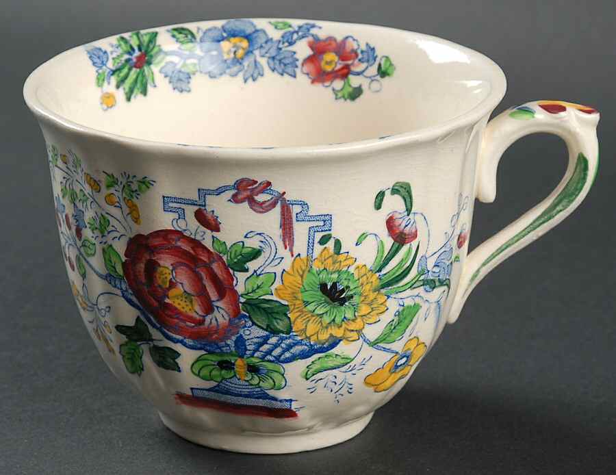 Strathmore Blue Multicolor Oversized Cup by Mason's-1