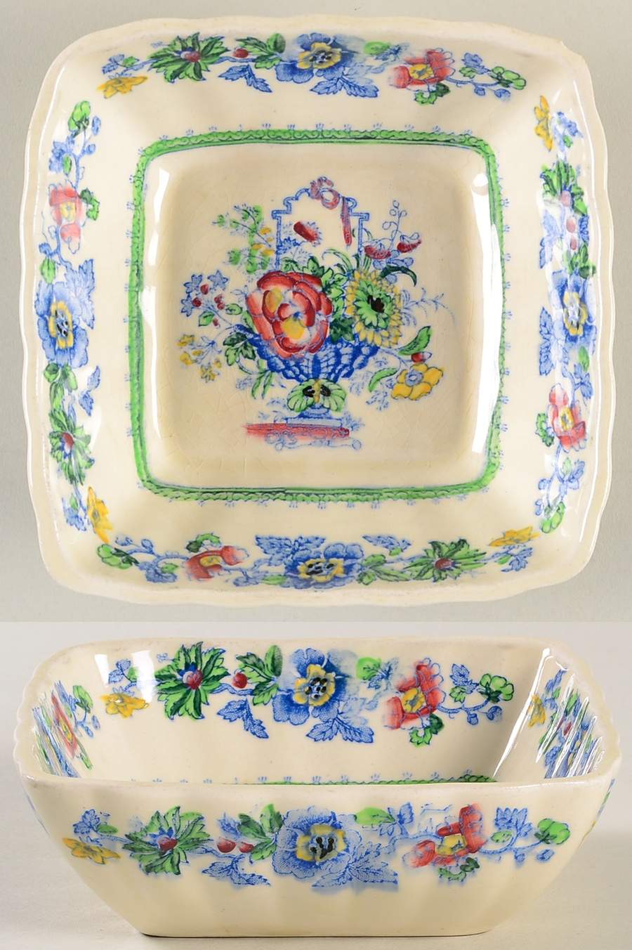 Strathmore Blue Multicolor 5" Sweet Dish Lorne by Mason's-1