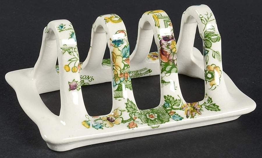 Strathmore Green Multicolor 3-Slice Toast Server by Mason's-1
