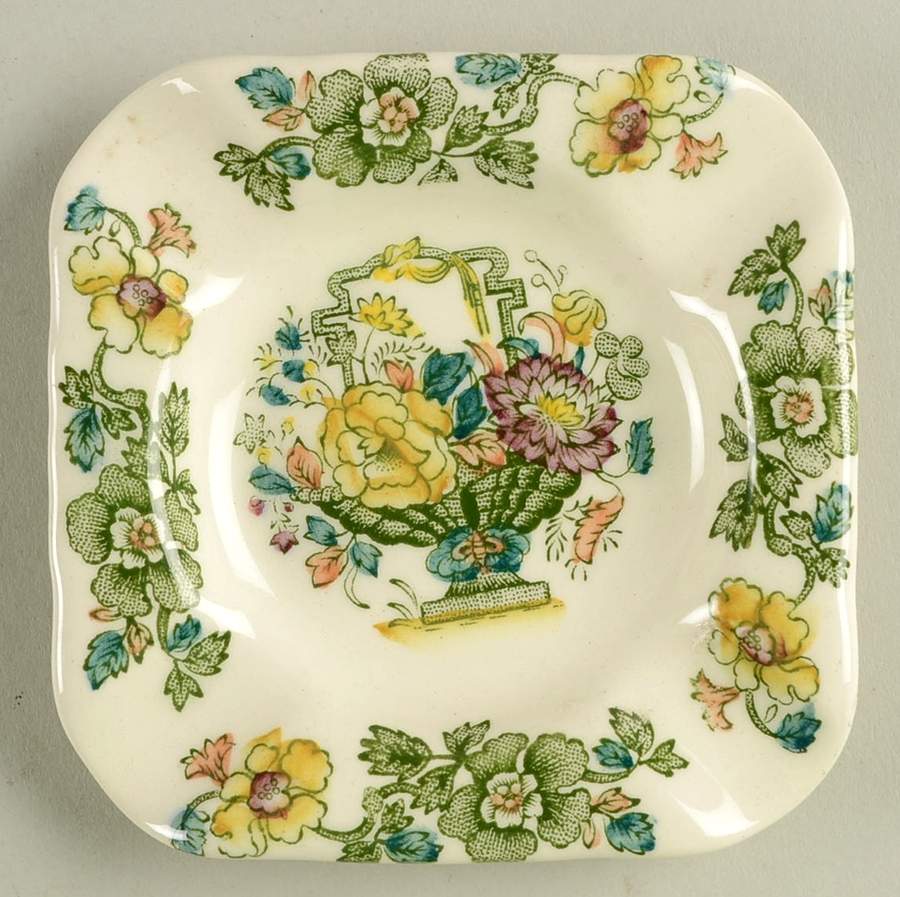 Strathmore Green Multicolor Small Ashtray by Mason's-1