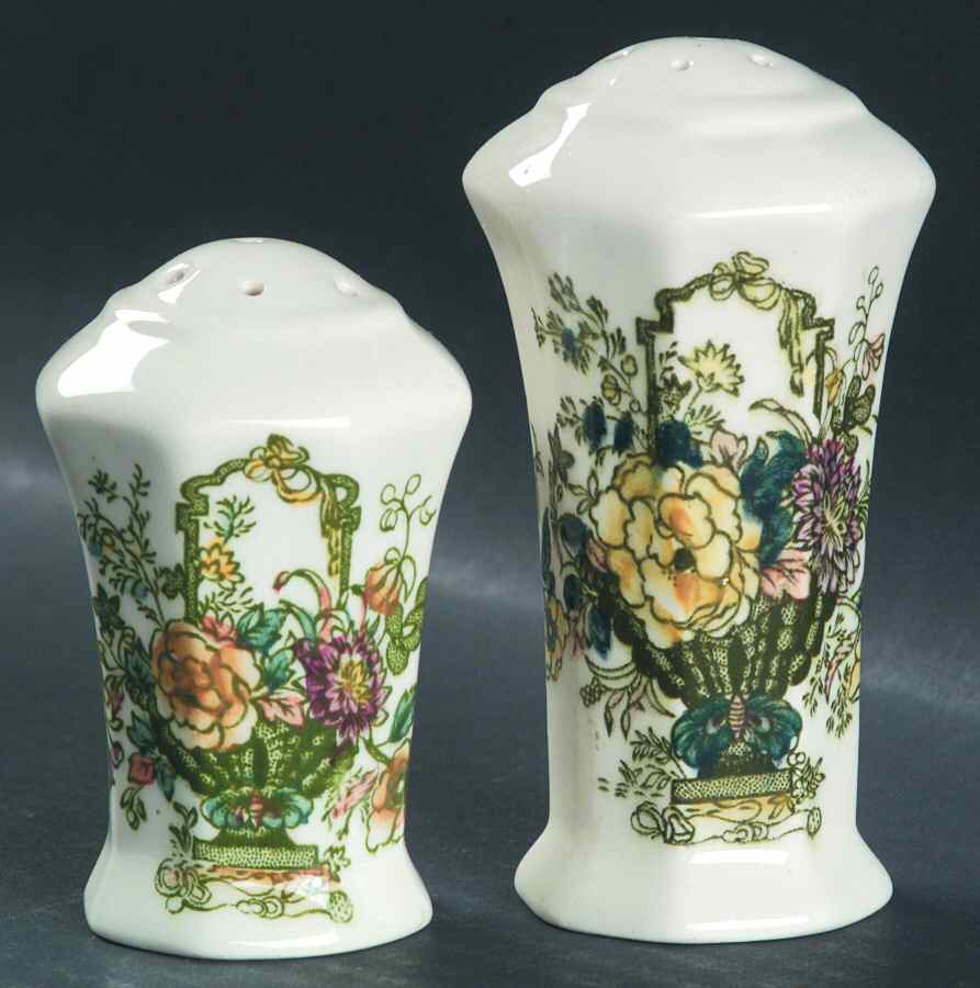 Strathmore Green Multicolor Salt & Pepper Set by Mason's-1