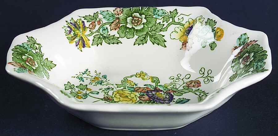 Strathmore Green Multicolor Small Sweet Meat Dish by Mason's-1