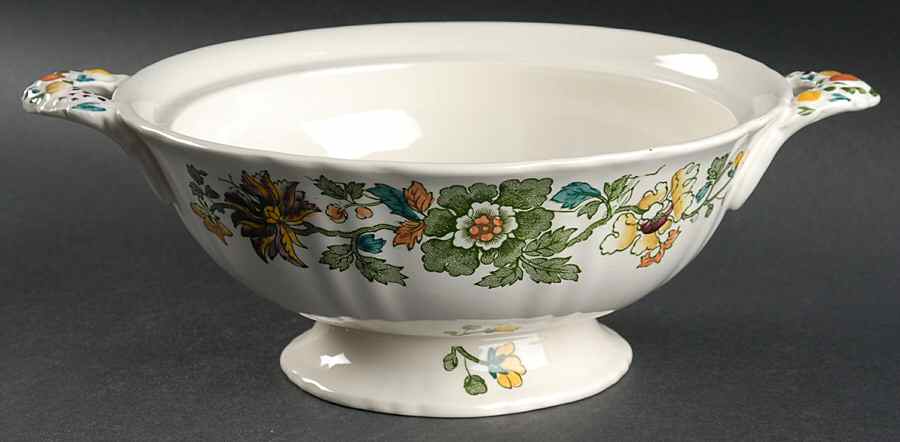 Strathmore Green Multicolor Round Vegetable No Lid by Mason's-1