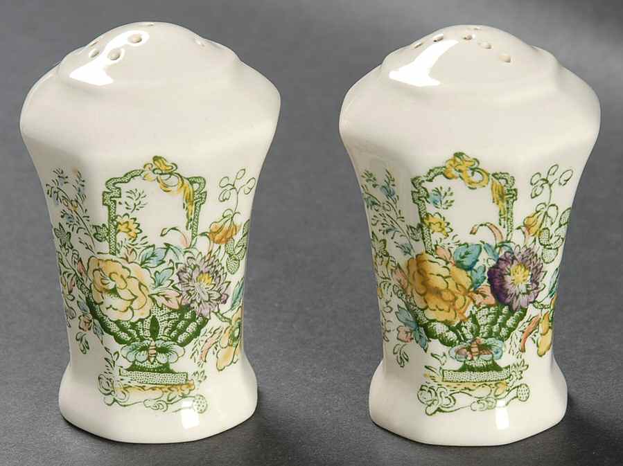 Strathmore Green Multicolor Salt & Pepper Set by Mason's-1