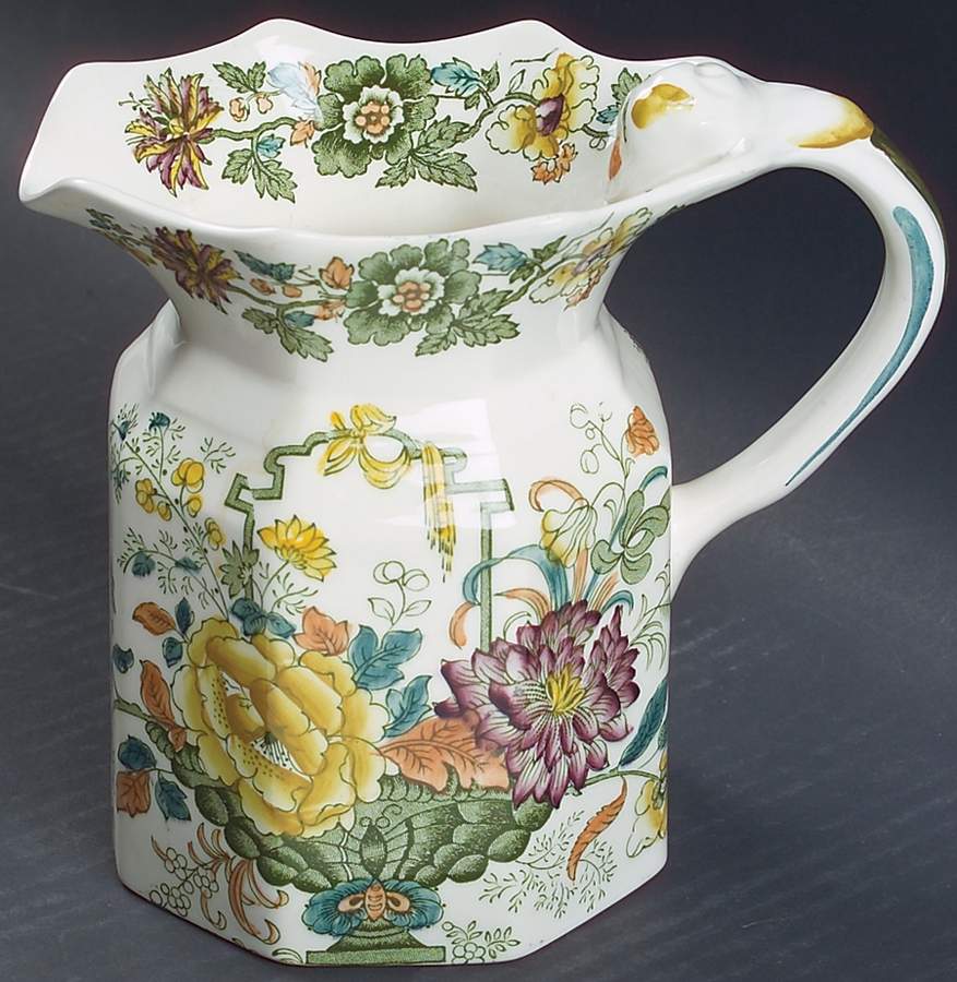 Strathmore Green Multicolor 32 Oz Fenton Jug by Mason's-1