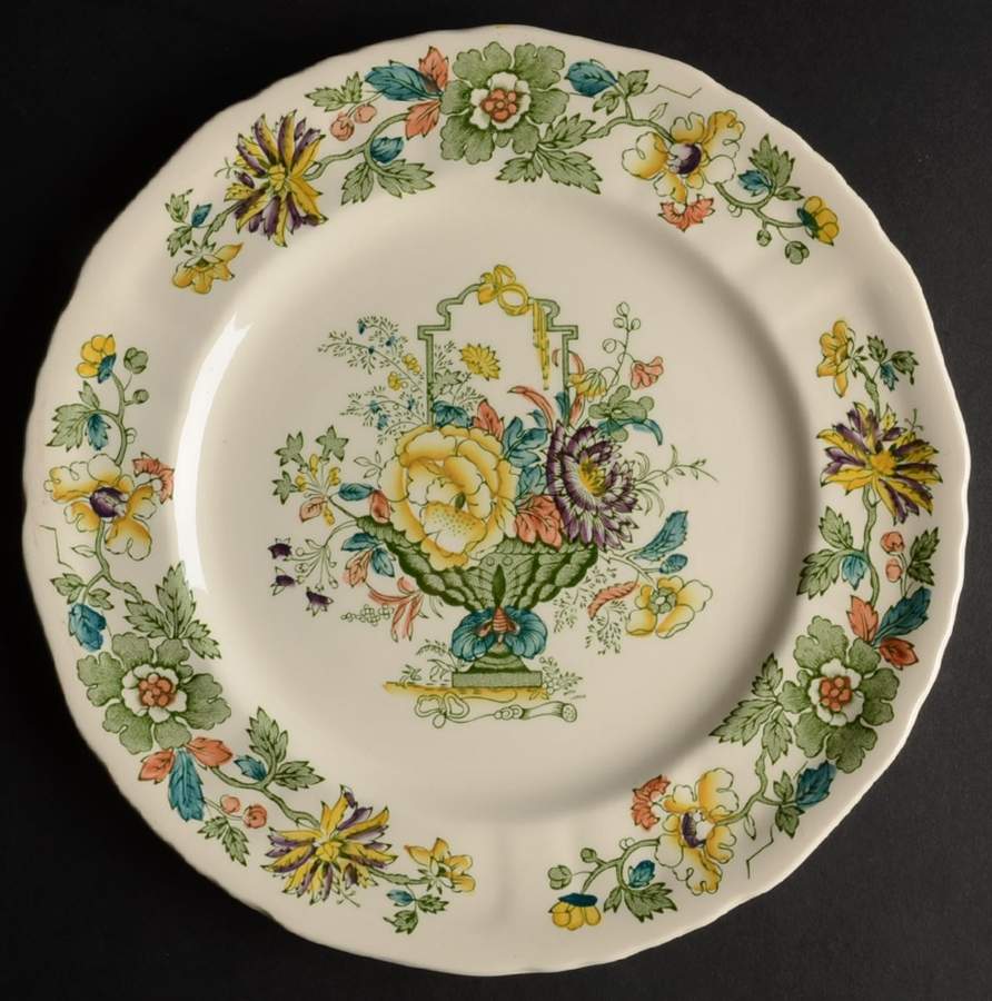 Strathmore Green Multicolor Dinner Plate by Mason's-1