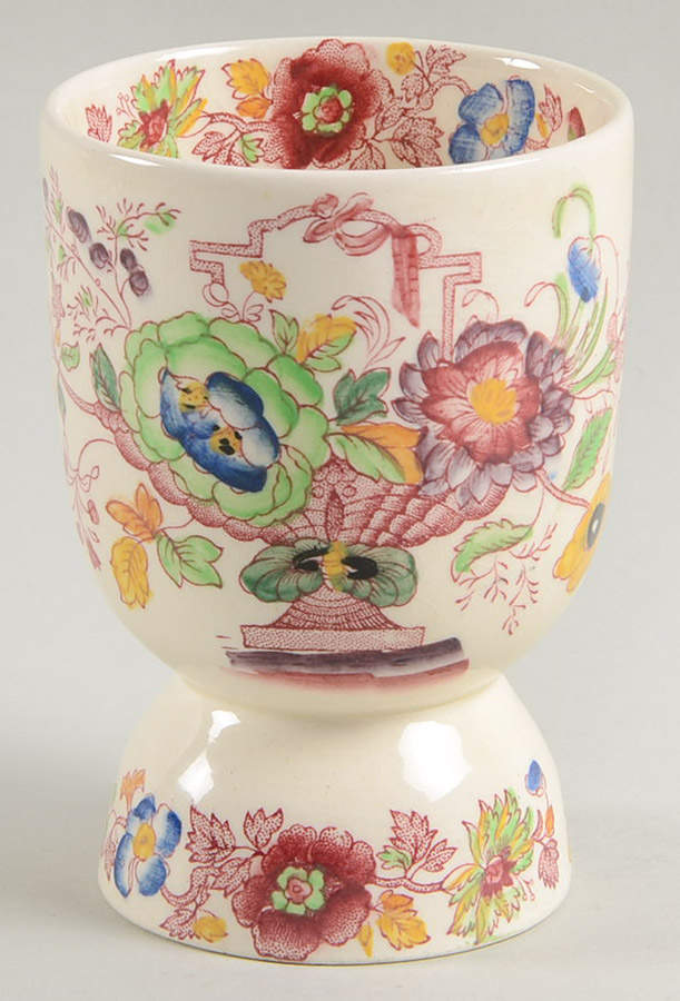 Strathmore Pink Multicolor Double Egg Cup by Mason's-1
