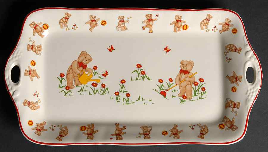 Teddy Bears Large Sandwich Tray by Mason's-1