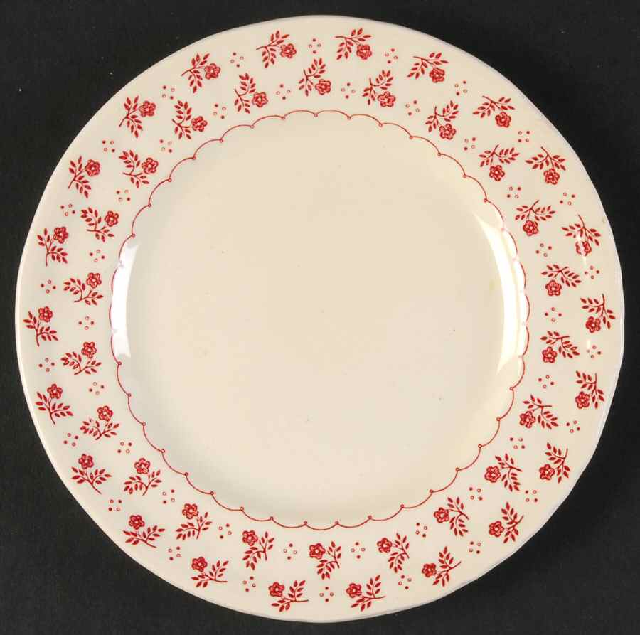 Trefoil Pink Bread & Butter Plate by Mason's-1