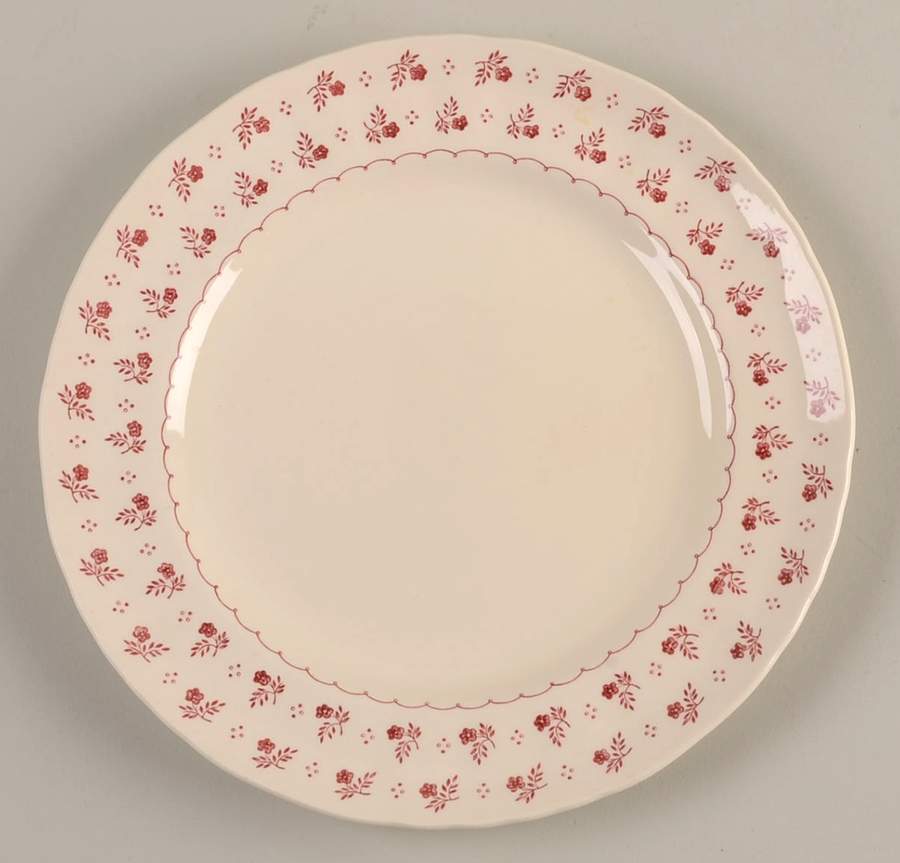 Trefoil Pink Salad Plate by Mason's-1